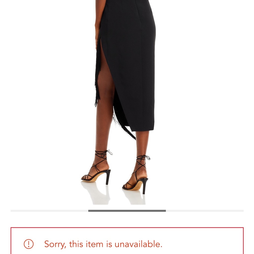 Chic Asymmetrical Black Dress - Picture 2 of 5